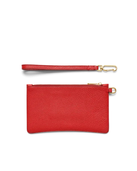 ECCO® Wristlet bőr kézitáska - Piros - B