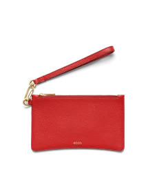 Skórzana torebka przez ramię ECCO® Wristlet - Czerwony - M