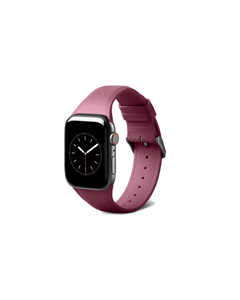 ECCO® X Bellroy Leather Smart Watch Strap - Red - M