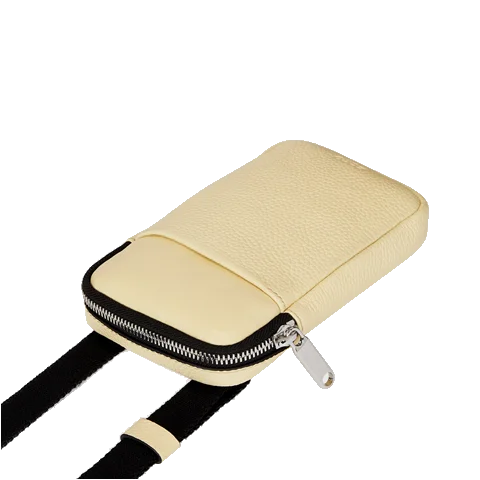 ECCO® Textureblock bőr telefontartó táska - Sárga - Lifestyle 3