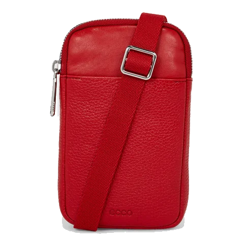 ECCO® Textureblock bőr telefontartó táska - Sárga - Front