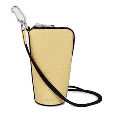 Skórzana torebka przez ramię ECCO® Textureblock Midi - Żółty - Main
