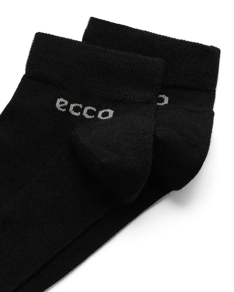 ECCO® Longlife Unisex Kurze Socken (2er-Pack) - Schwarz - D1