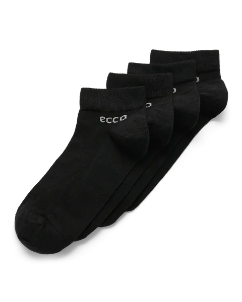 ECCO® Longlife Unisex Kurze Socken (2er-Pack) - Schwarz - M