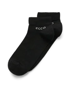 ECCO® Longlife unisex rövid szárú zokni (2db) - FEKETE  - O