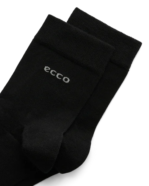 Unisex ECCO® Longlife Ankle Socks - Black - D1