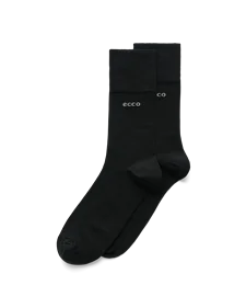 ECCO® Longlife Unisex Halbhohe Socken - Schwarz - M