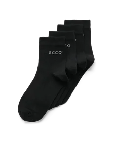 ECCO® Play uniseks srednje čarape Long Life (2 para) - Crno - M