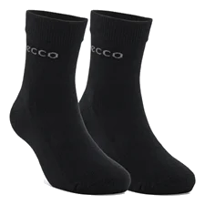 Unisex ECCO® Play Long-Life Mid-Cut Socks (2-Pack) - Black - Main