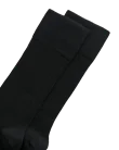Men's ECCO® Classic Ribbed Mid-Cut Socks - Black - D1