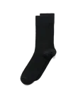 Men's ECCO® Classic Ribbed Mid-Cut Socks - Black - M