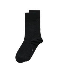 Moški srednje visoke nogavice Honeycomb ECCO® Classic - črna - M