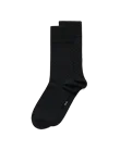 Men's ECCO® Classic Honeycomb Mid-Cut Socks - Black - M