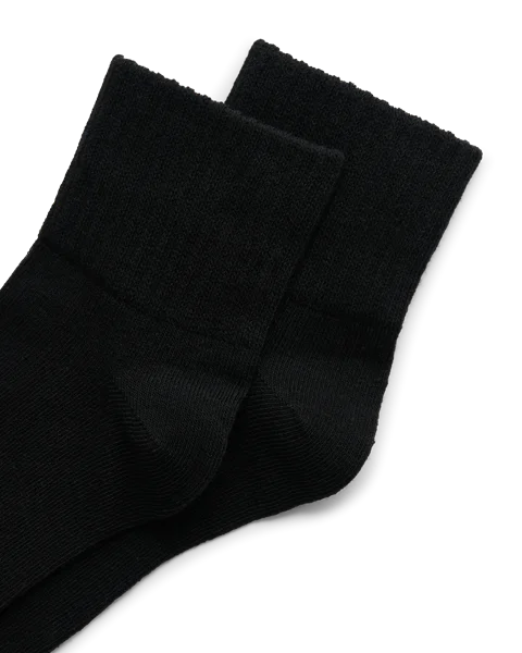 ECCO® Retro uniseks čarape do gležnja (2 para) - Crno - D1