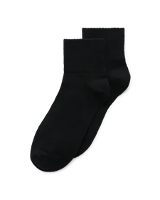 Unisex kotníkové ponožky (balení po 2 párech) ECCO® Retro - Černá - M
