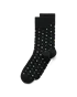 Men's ECCO® Classic Dotted Mid-Cut Socks - Black - M