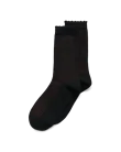 ECCO® Dames geribbelde halfhoge sokken - Zwart - M