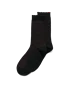 ECCO® Dames geribbelde halfhoge sokken - Zwart - M