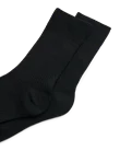 ECCO® Dames geribbelde mid-cut sokken - Zwart - D2