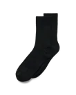 ECCO® dame ribbestrikkede halvhøye sokker - Svart - M