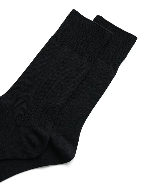 Pánske rebrované stredné ponožky  ECCO® - Čierna - D1