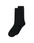 Unisex ECCO® Ribbed Mid-Cut Socks - Black - M