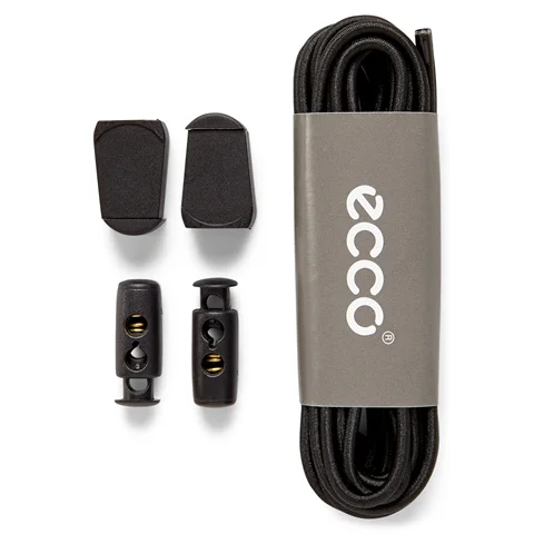 Undvigende Enig med skal ECCO® Fast Lock snørebånd | Sort