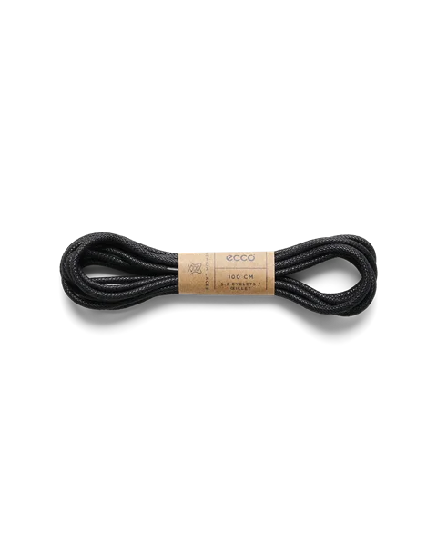 Okrągłe sznurowadła ECCO® Round - Czarny - M