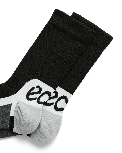Unisexowe funkcyjne skarpetki średniej długości ECCO® Tech - Czarny - D1