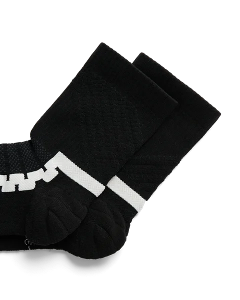 Unisex ECCO® Functional Mid-Cut Socks - Black - D1