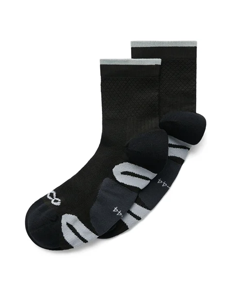 ECCO® Unisex Halbhohe Socken - Schwarz - M