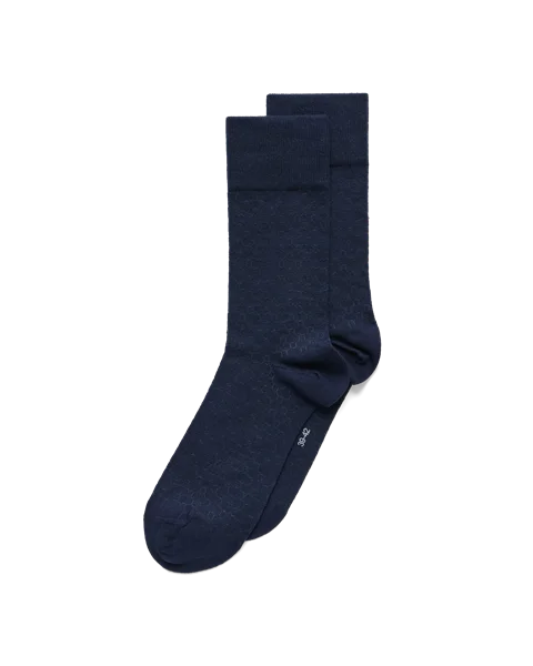 Pánské ponožky střední délky s voštinovým vzorem ECCO® Classic - Tmavě modrá - M