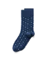 Men's ECCO® Classic Dotted Mid-Cut Socks - Blue - M
