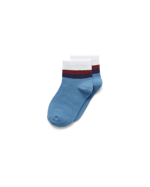 Unisex retro kotníkové ponožky (balení po 2 párech) ECCO® Play - Modrá - D1