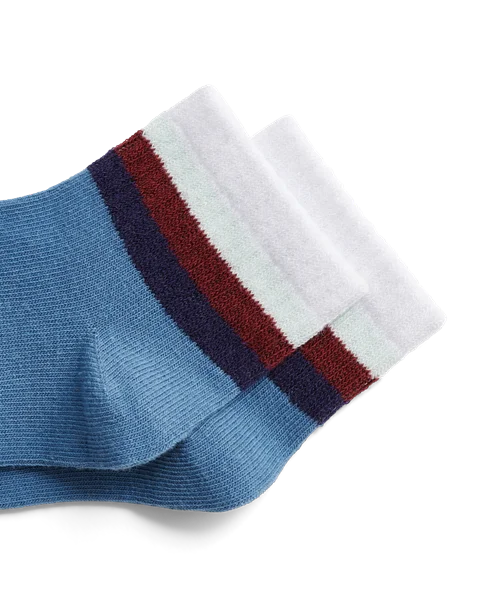 ECCO® Play uniseks retro čarape do gležnja (2 para) - Plava - D2