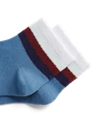 Unisex ECCO® Play Retro Ankle Socks (2-Pack) - Blue - D2