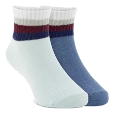 Unisexowe krótkie skarpetki retro (2-pak) ECCO® Play - Niebieski - Main