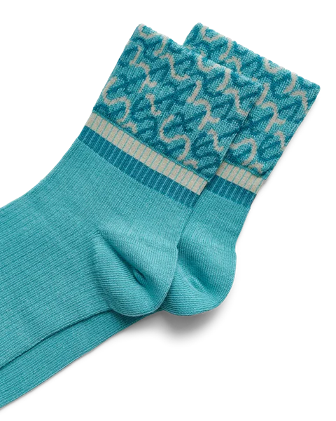 Women's ECCO® Casual Ankle Socks - Blue - D1
