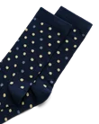 Dámske bodkované stredné ponožky ECCO® - Modrá - D1