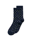Naisten ECCO® pilkulliset sukat keskimittaisella varrella - Sininen - M