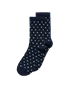 ECCO® dame prikkete halvhøye sokker - Blå - M