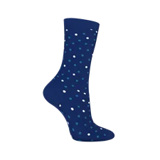 ECCO® ženske srednje čarape na točkice - Plava - Main