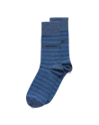 Men's ECCO® Striped Mid-Cut Socks - Blue - M