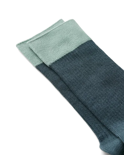 ECCO Vibe Ribbed Colour Cuff Mid-Cut - Blue - D1