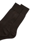ECCO® chaussettes mi-hautes côtelées pour homme - Marron - D1