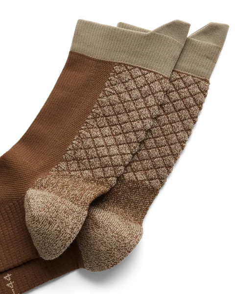 Unisex ECCO® Functional Mid-Cut Socks - Brown - D1