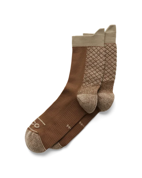 Unisex ECCO® Functional Mid-Cut Socks - Brown - M