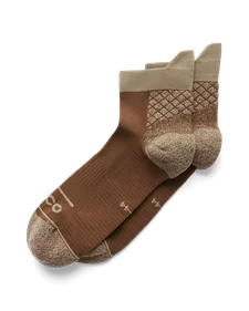 Unisex ECCO® Functional Ankle Socks - Brown - M