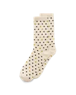 Naisten ECCO® pilkulliset sukat keskimittaisella varrella - Beige - M