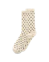 ECCO® dame prikkete halvhøye sokker - Beige - M